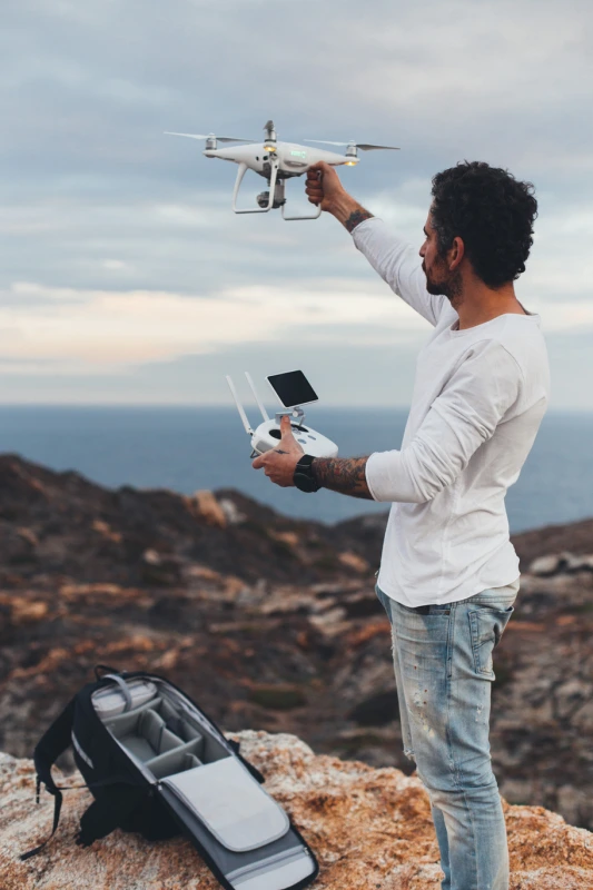 Imagem ilustrativa de Gravação com drones